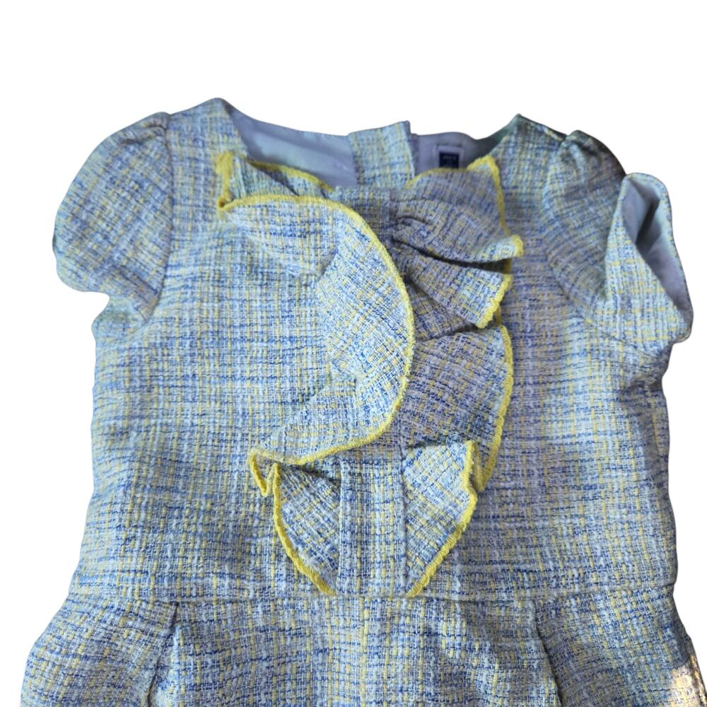 Janie & Jack Tweed Girl's Ruffle Romper Size: 2T - Picture 2 of 5